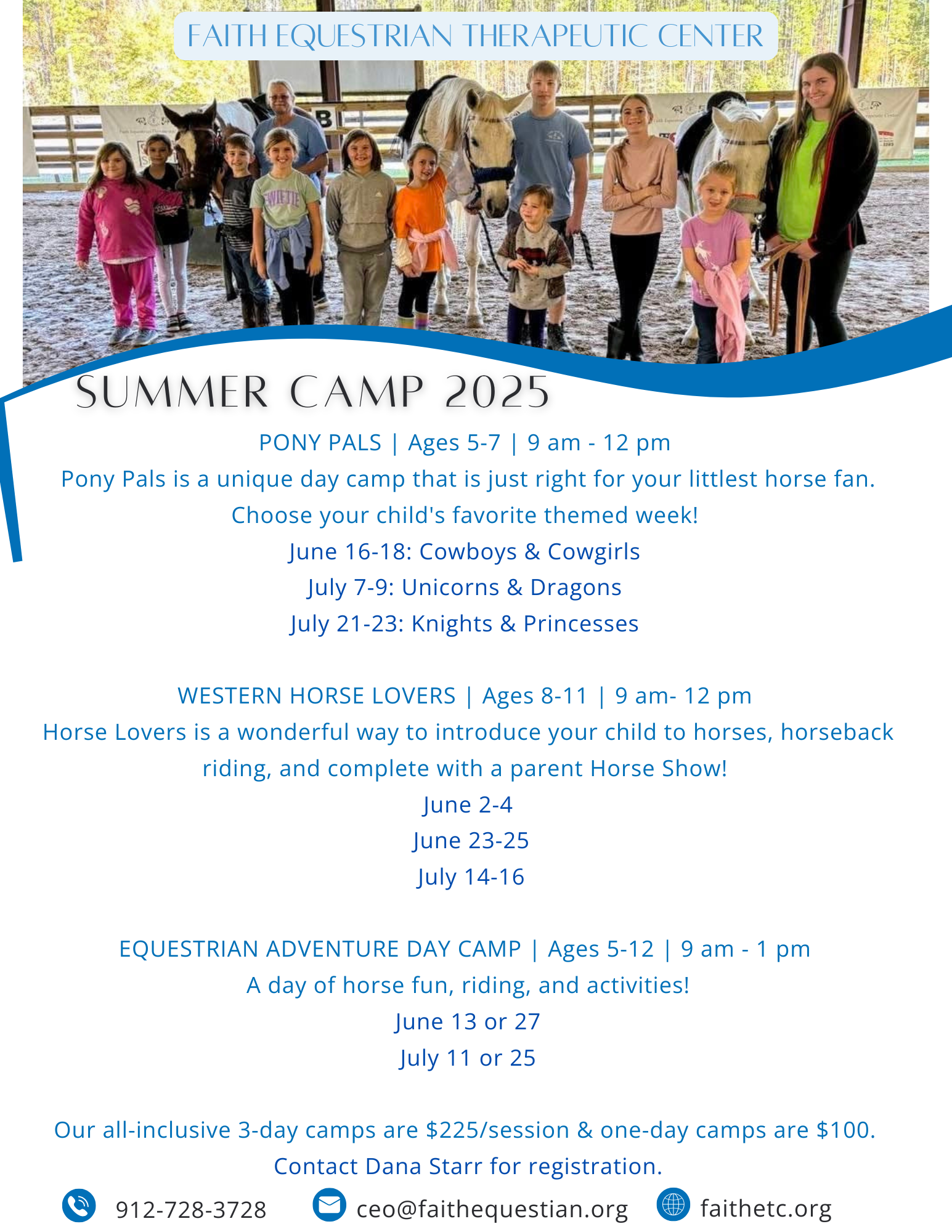 Summer Camp 2025 Flyer with link to pdf