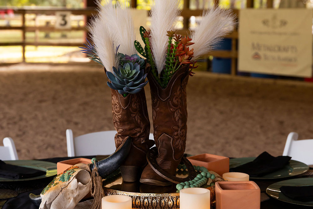 Boots & BBQ Table Photo