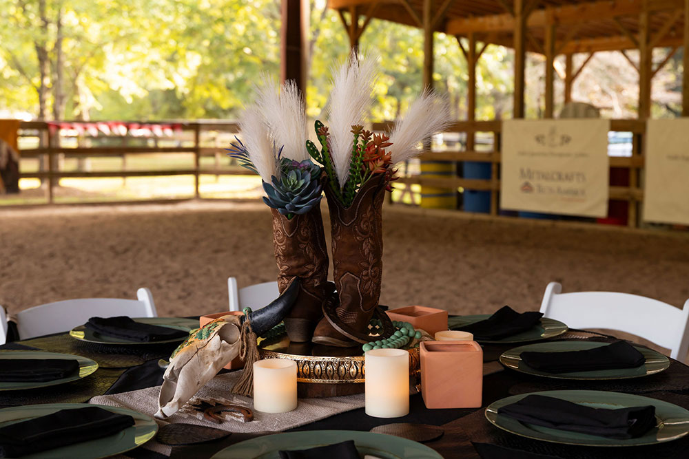 Boots & BBQ Table Photo