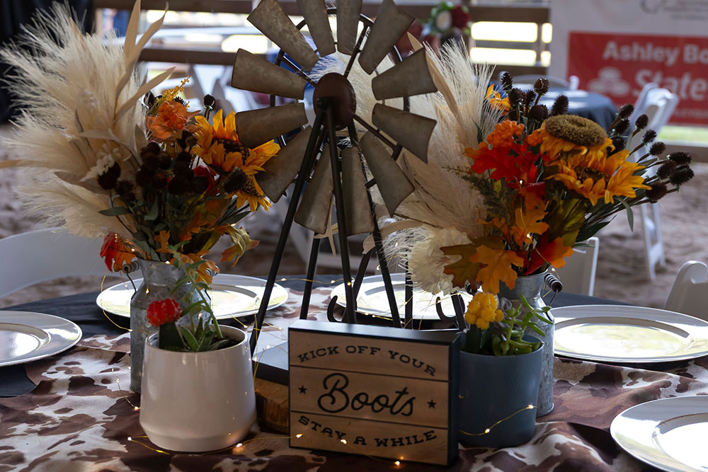 Boots & BBQ Table Photo