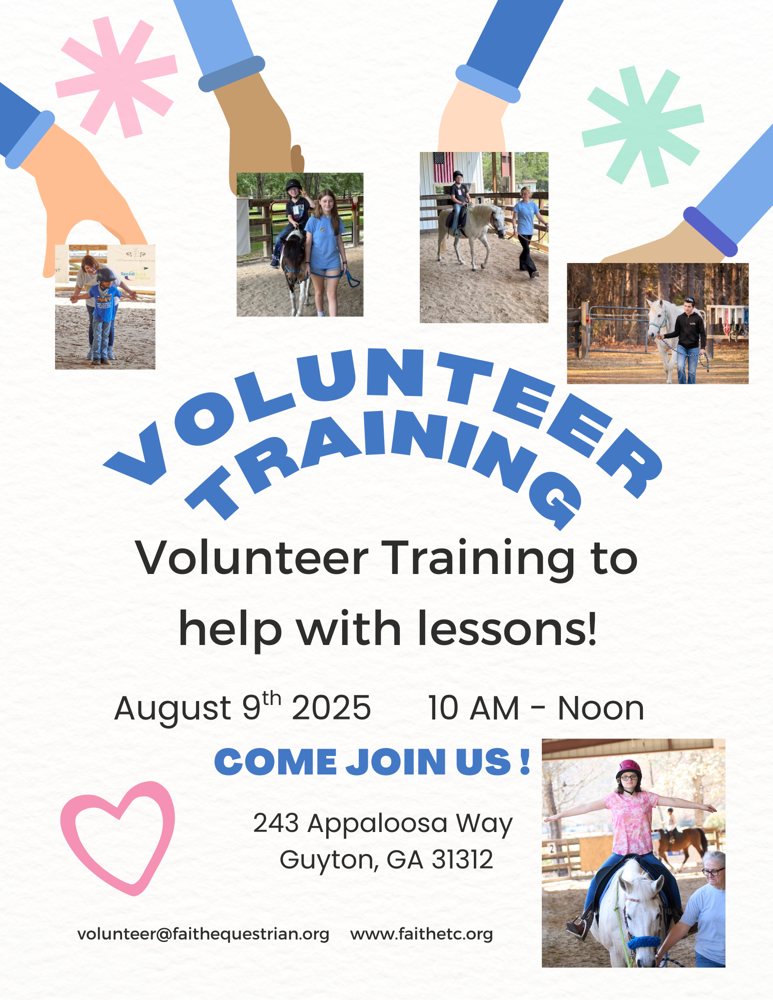 Volunteer Training Flyer
