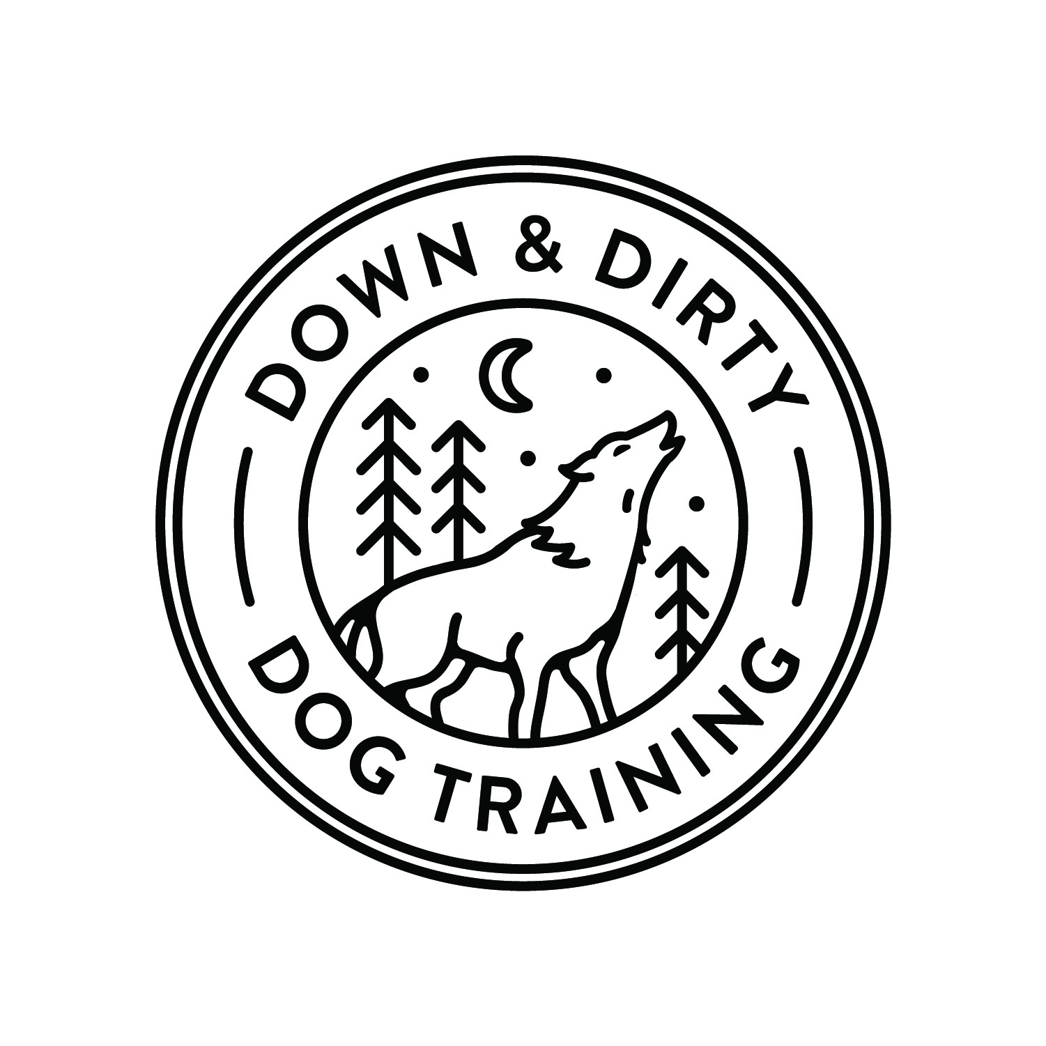 Down and Dirty Dog Training logo with link to website